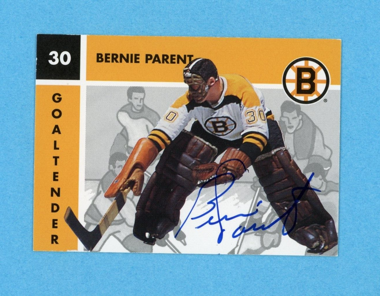 Bernie Parent 1995-96 Parkhurst 1966-67 #14 Autographed Hockey Card