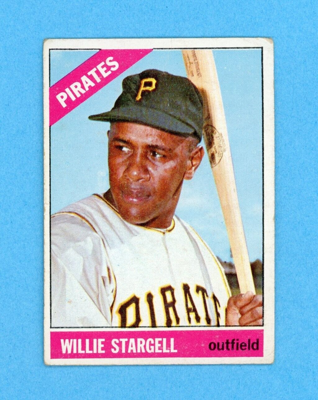 1966 Topps #255 Willie Stargell Pittsburgh Pirates Baseball Card Low Grade