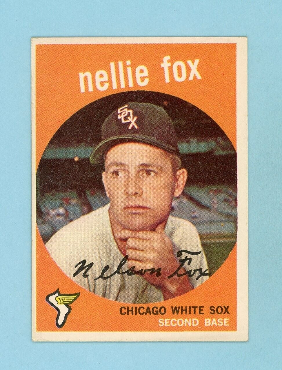 1959 Topps #30 Nellie Fox Chicago White Sox Baseball Card EX - EX+