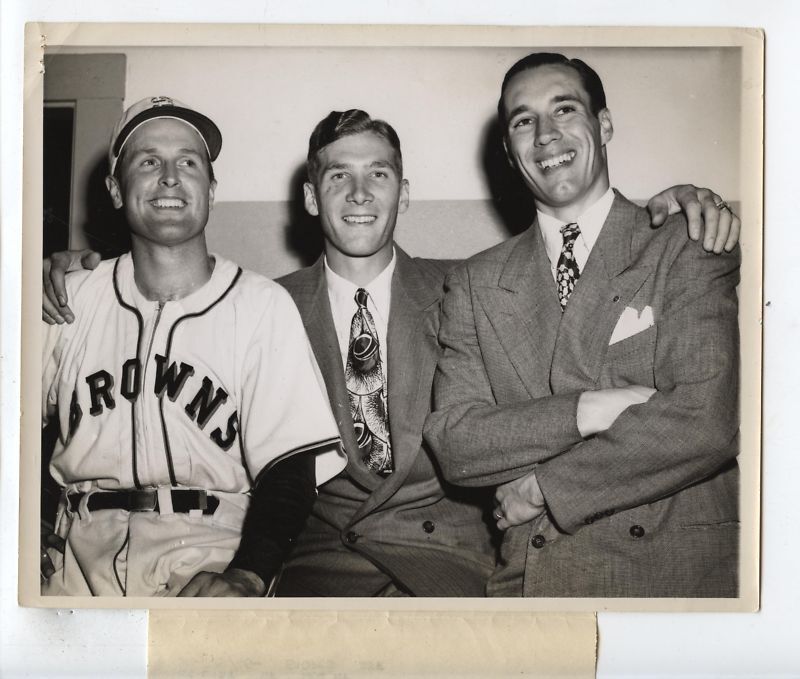 Original 1946 Hal Newhouser & Bob Feller Wire Photo