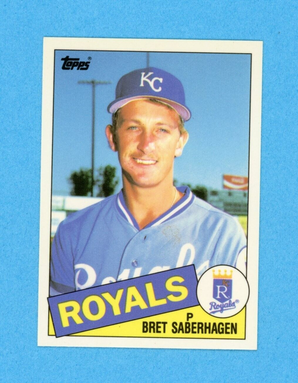 1985 Topps Tiffany #23 Bret Saberhagen KC Royals Rookie Baseball Card NM