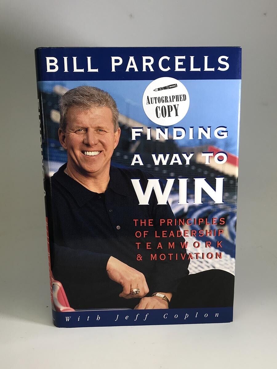 Bill Parcells NY Giants Signed Book “Finding a Way to Win” Auto w B&E Hologram