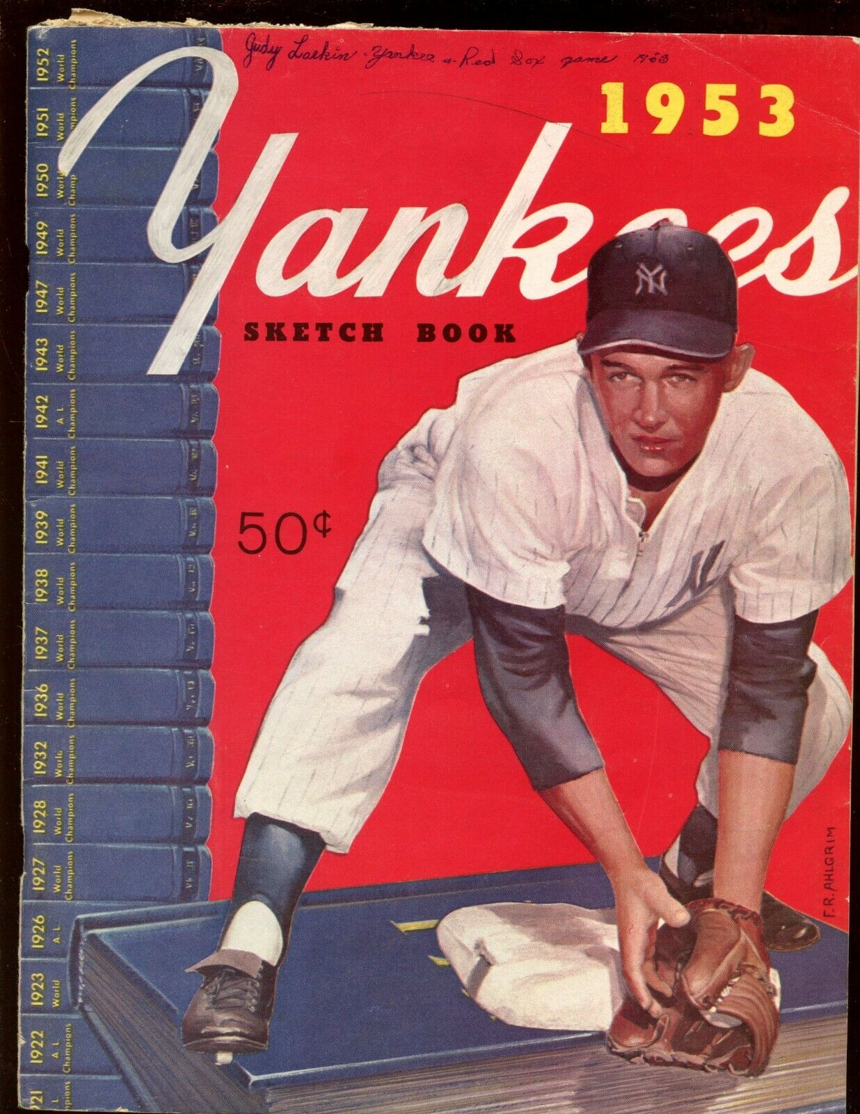 1953 New York Yankees Yearbook / Sketch Book