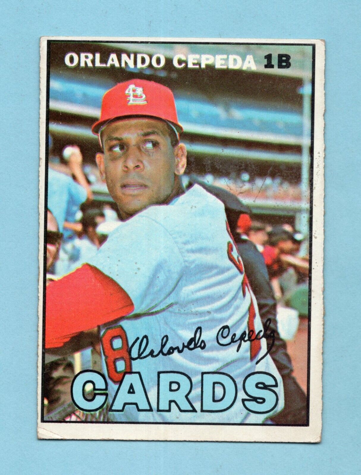 1967 Topps #20 Orlando Cepeda St. Louis Cardinals Baseball Card EX