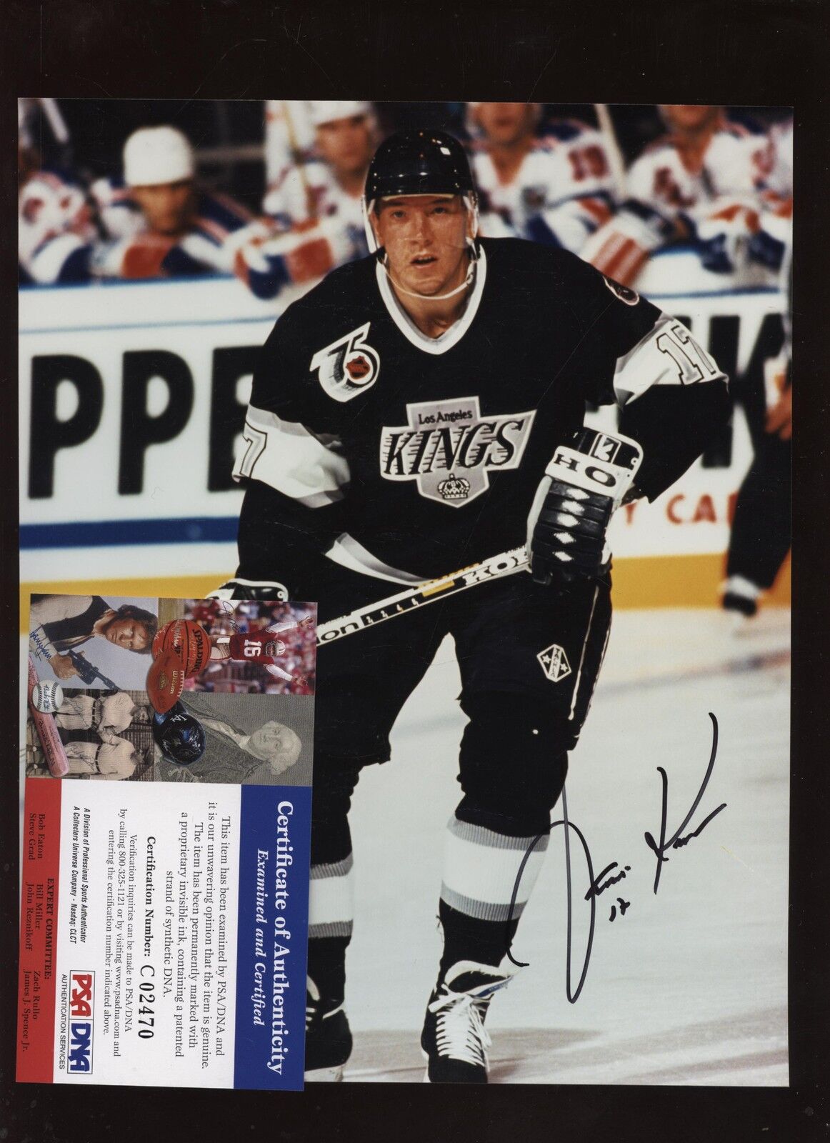 Jari Kurri Los Angeles Kings Autographed Photo PSA/DNA