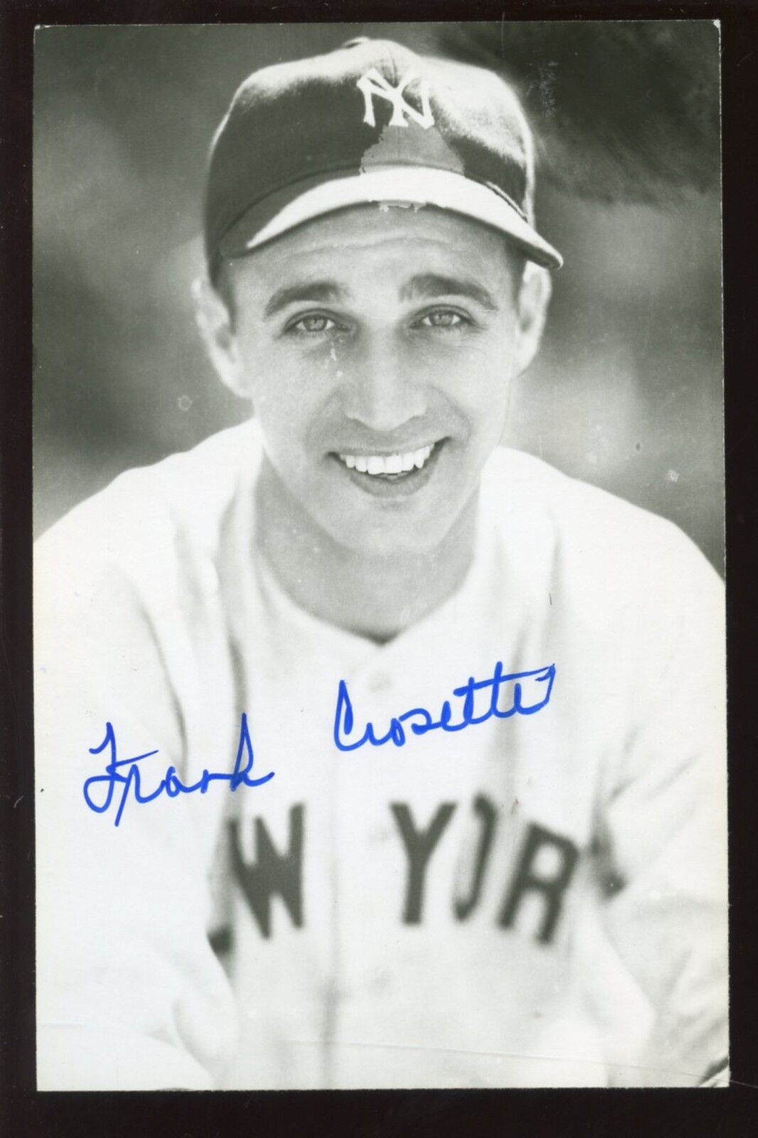 Frank Crosetti New York Yankees 3 1/2" X 5 1/2" Photo Autographed Hologram