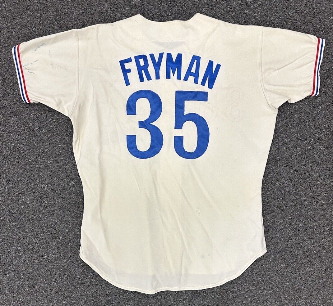 1979 Woodie Fryman Montreal Expos GAME USED Home Knit Baseball Jersey #35