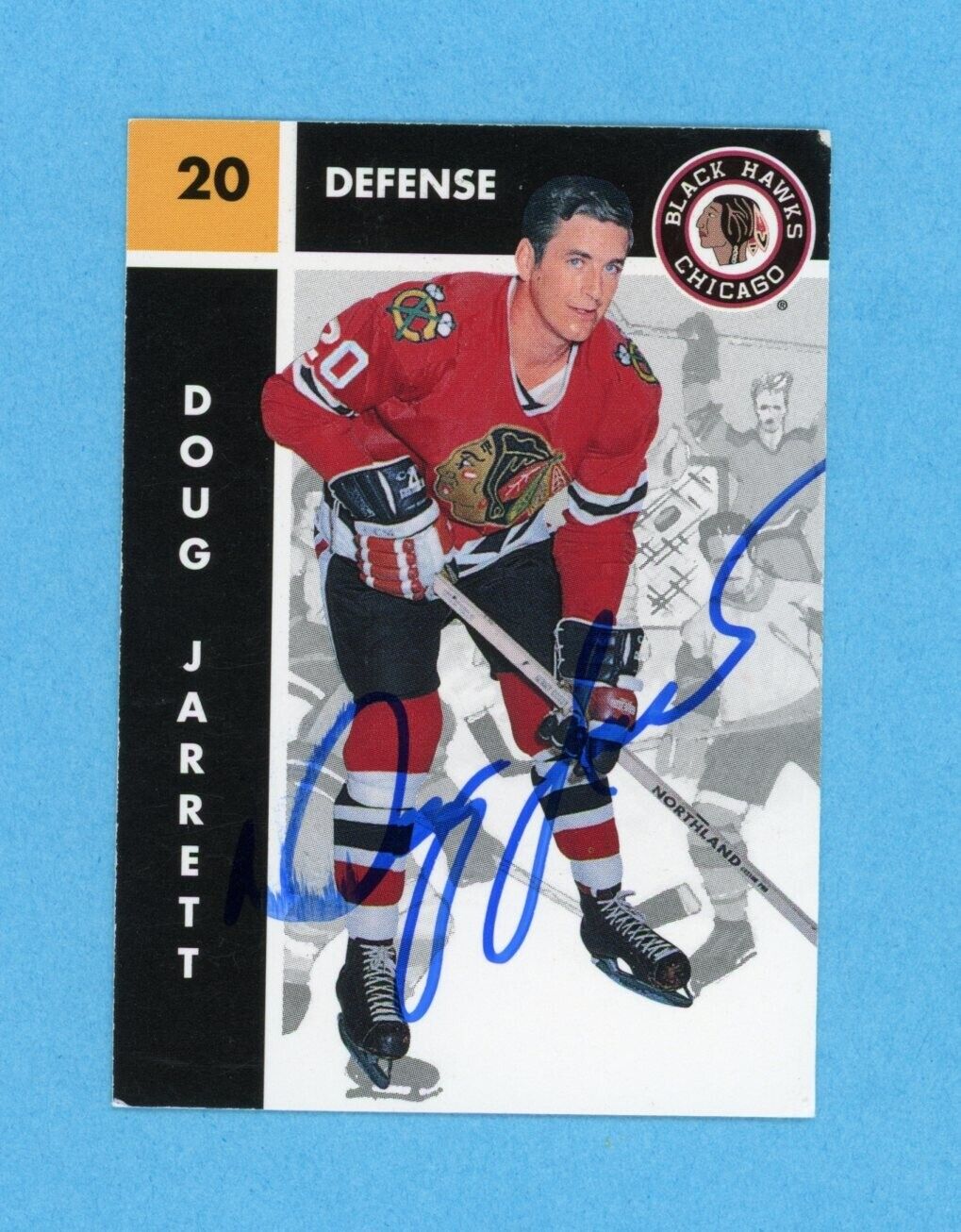 Doug Jarrett 1995-96 Parkhurst 1966-67 #27 Autographed Hockey Card