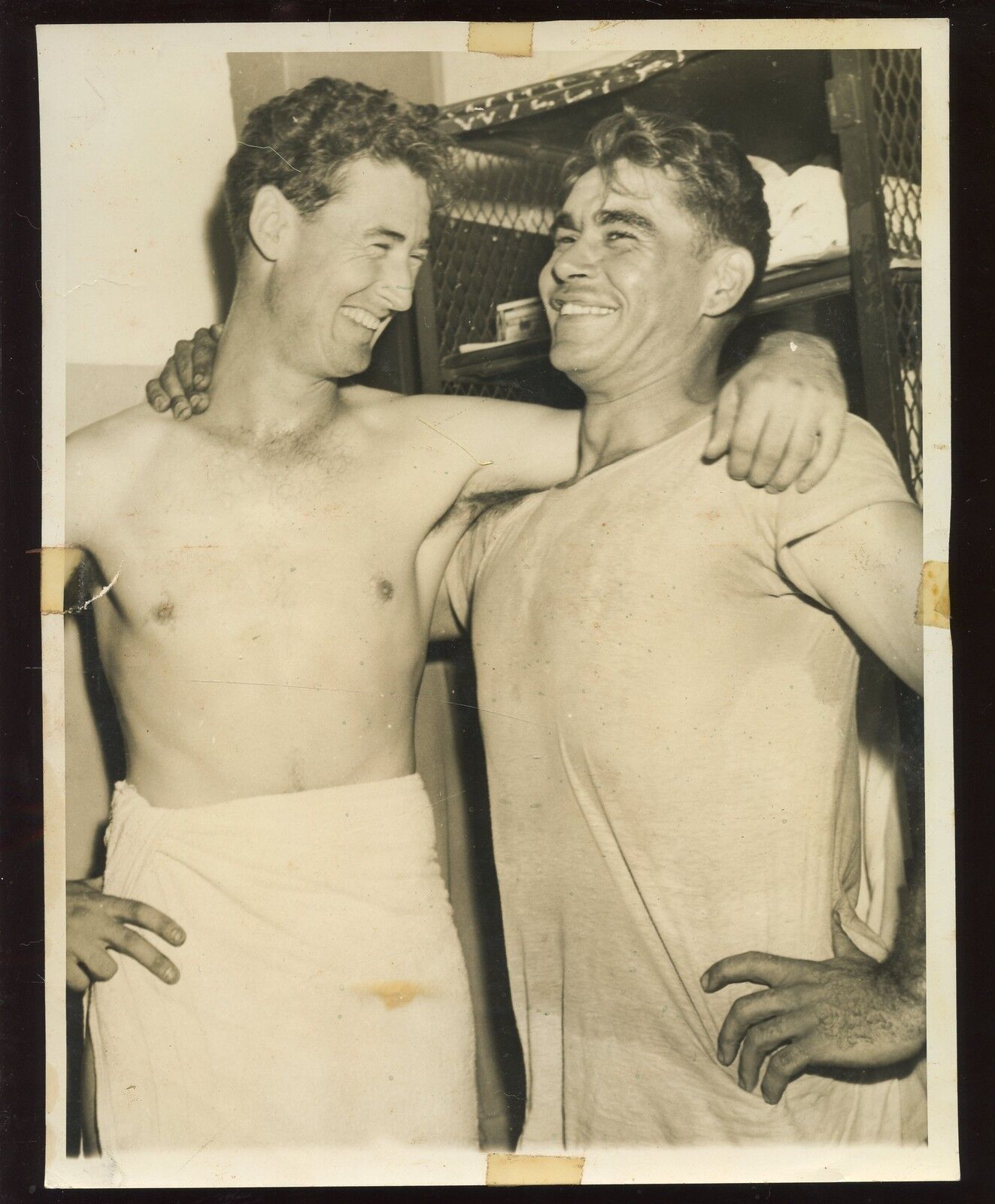 Vintage Ted Williams Boston Red Sox & Charley Keller #1 Wire Photo