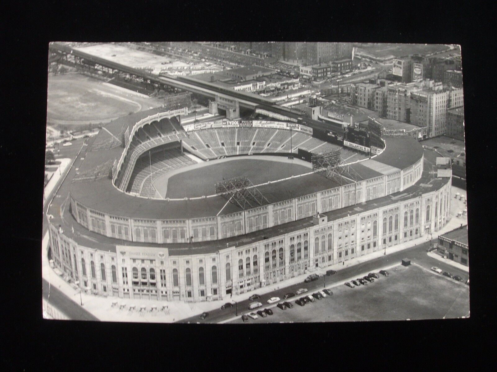 Yankee Stadium Original 1953 Wire Photograph - 6" x 9 + 1/2"