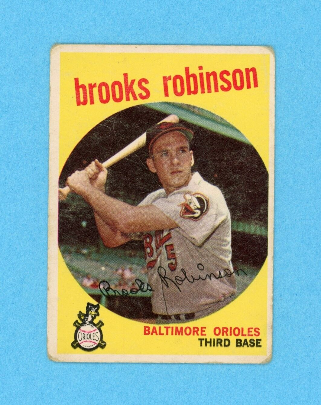 1959 Topps #439 Brooks Robinson Baltimore Orioles Baseball Card Good