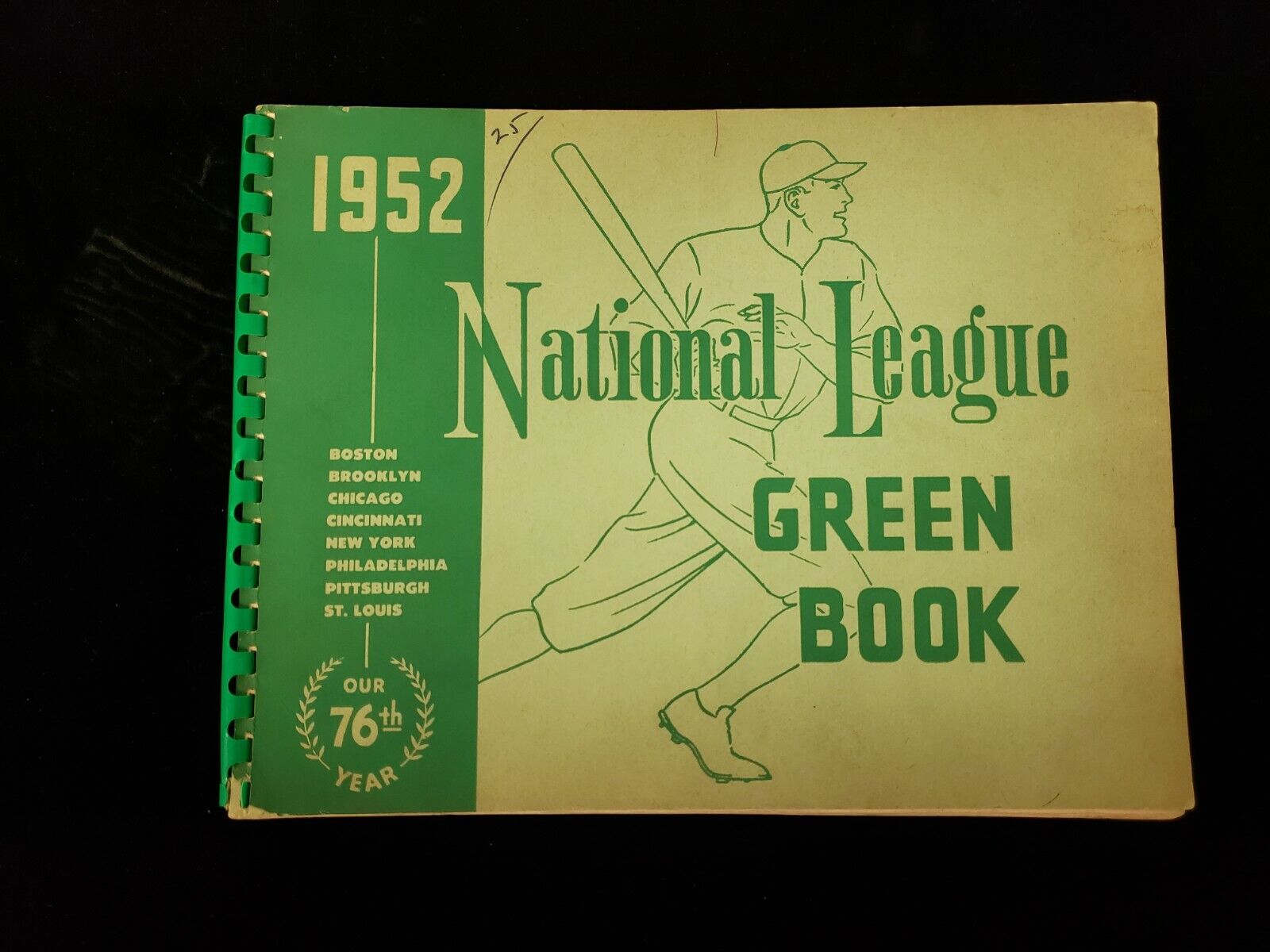 1952 National League Baseball Green Book 