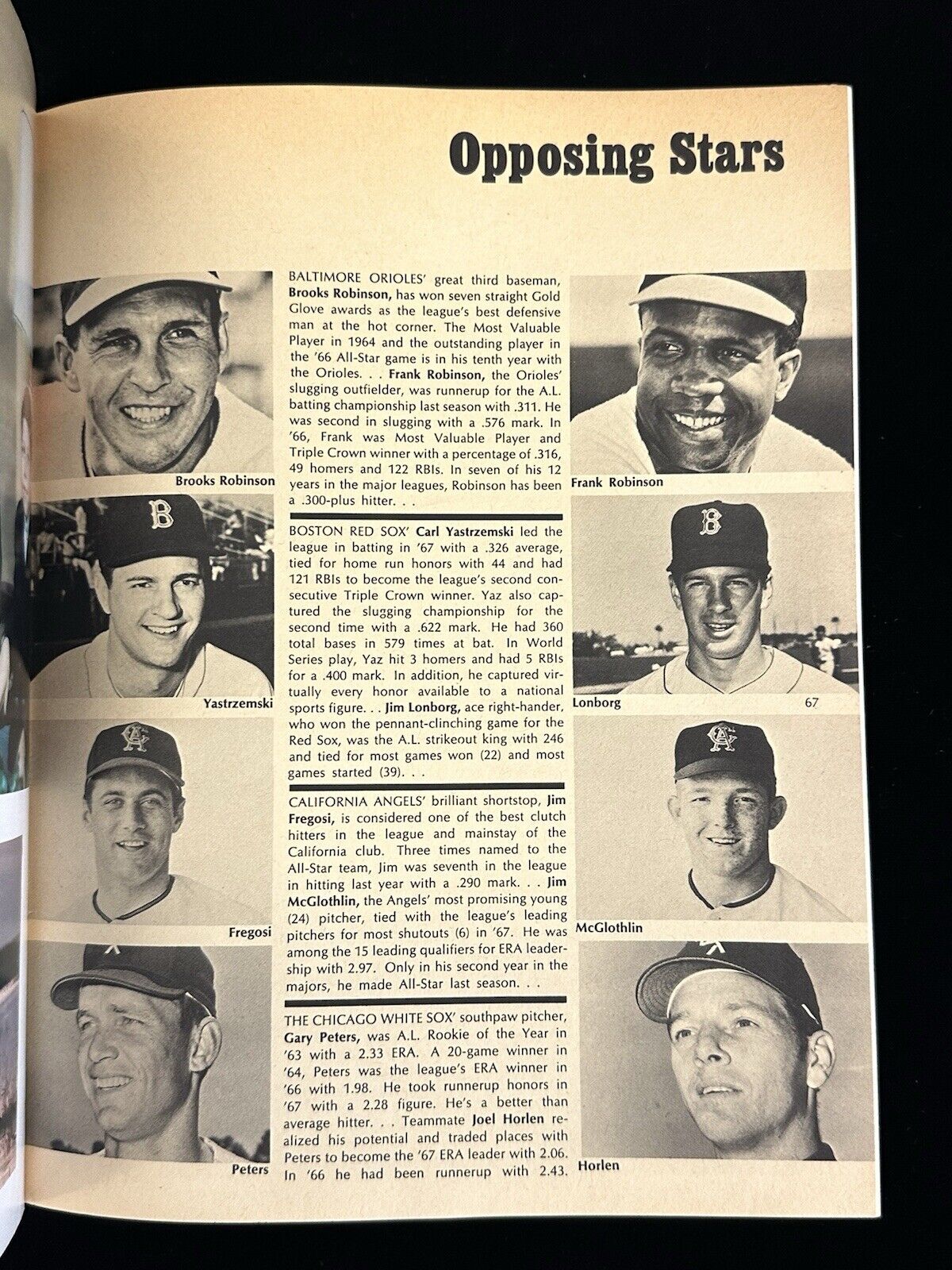 1968 New York Yankees Official Baseball Yearbook Roster of April 4 - EX