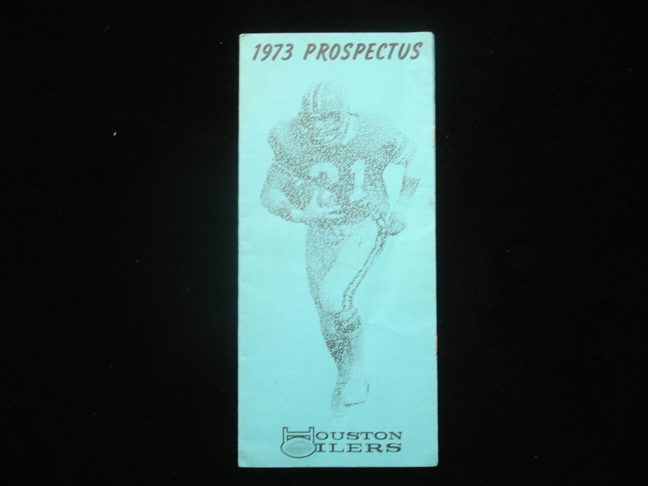 1973 Houston Oilers Football Prospectus