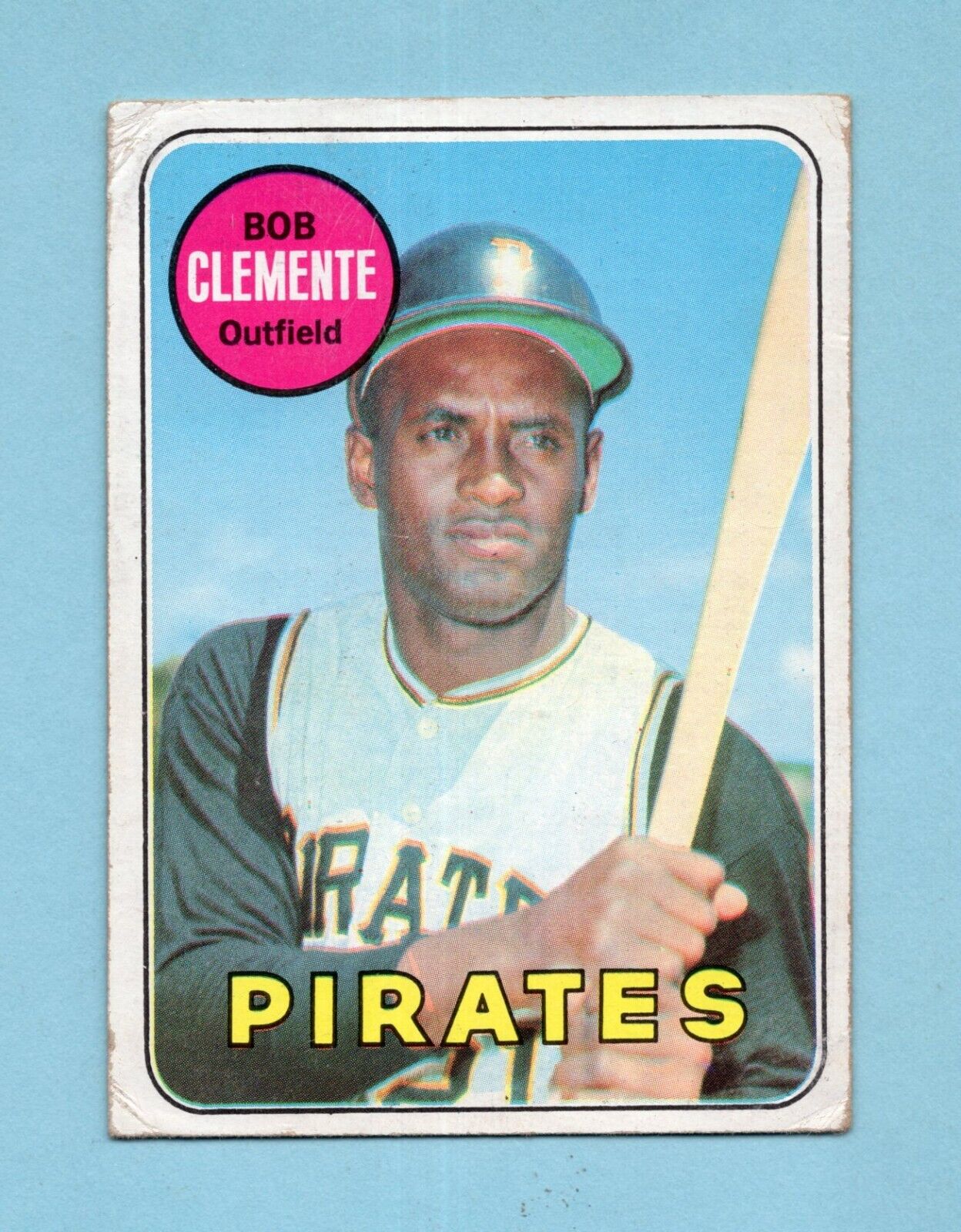 1969 Topps #50 Roberto Clemente Pittsburgh Pirates Baseball Card VG