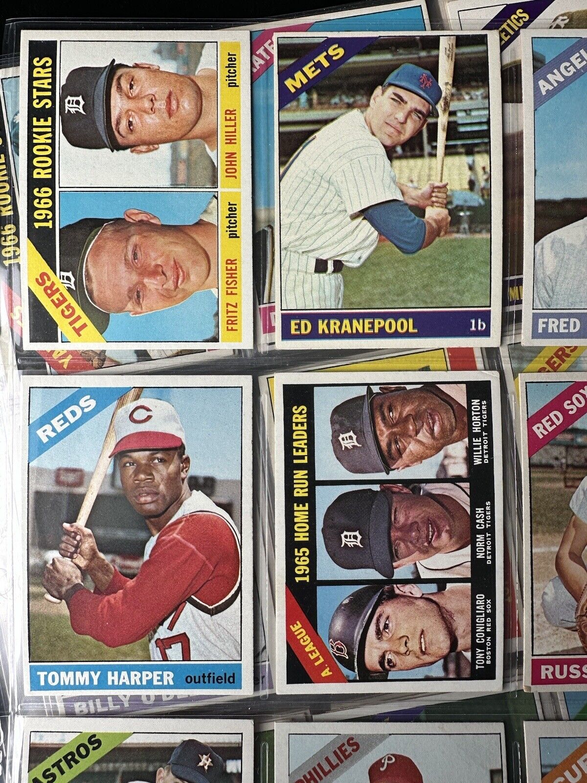 1966 Topps Baseball Starter Set / Lot of 279 Different w/ Semi-Stars   Solid EX