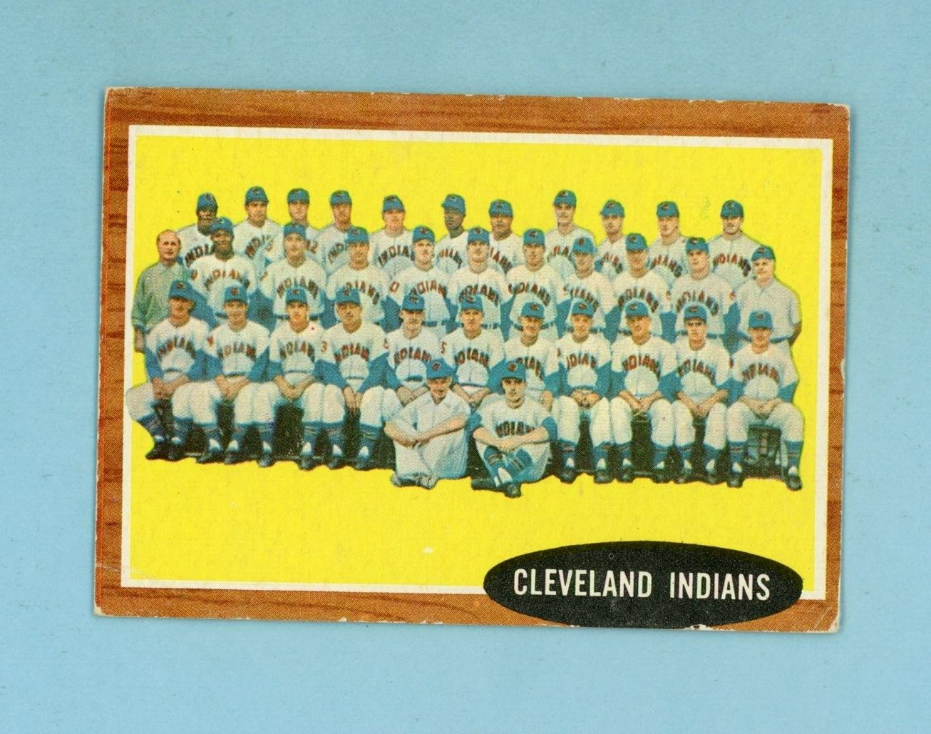 1962 Topps #537 Cleveland Indians Team Baseball Card Vg/Ex