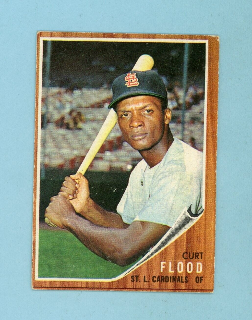 1962 Topps #590 Curt Flood St. Louis Cardinals Baseball Card EX