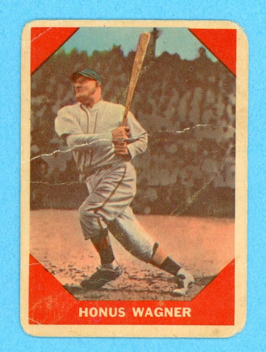 1960 Fleer #62 Honus Wagner Pittsburgh Pirates Baseball Card Low Grade