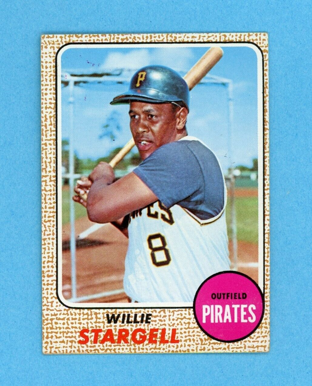 1968 Topps #86 Willie Stargell Pittsburgh Pirates Baseball Card EX+ o/c