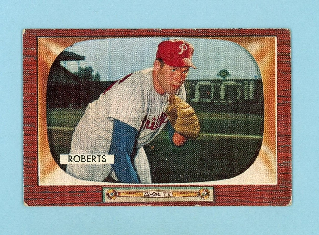 1955 Bowman #171 Robin Roberts Philadelphia Phillies Baseball Card Low Grade