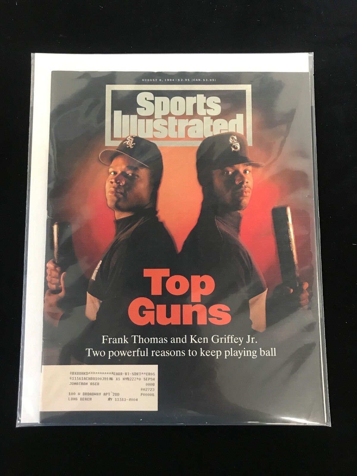 August 8, 1994 Sports Illustrated Complete Magazine-Frank Thomas Ken Griffey Jr