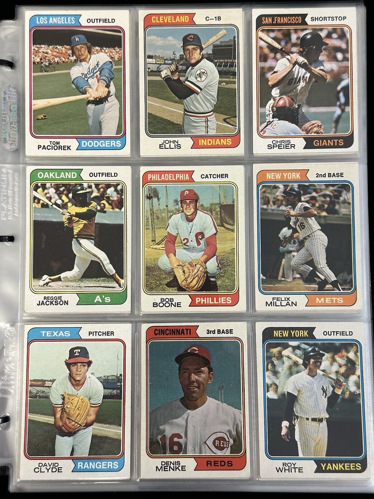 1974 Topps Baseball Complete Set of 660 EX-MT w/ Aaron Munson Ryan Rose Winfield