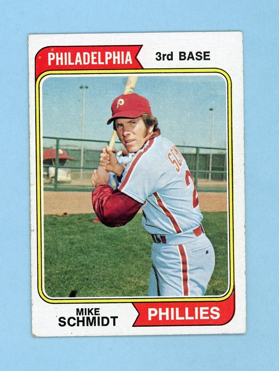 1974 Topps #283 Mike Schmidt Philadelphia Phillies Baseball Card EX+