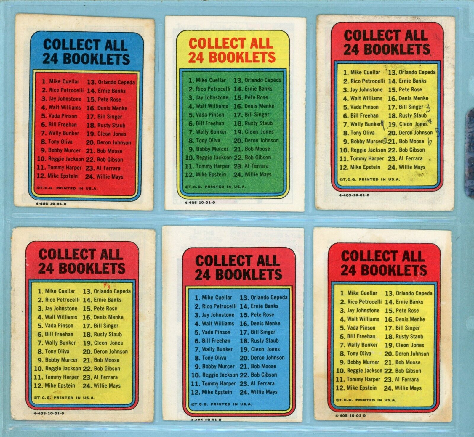 1970 Topps Story Booklets Complete Set of 24 Low Grade