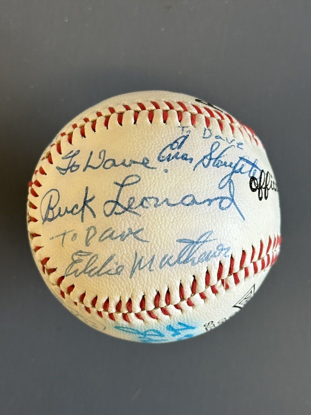 HOFers MULTI SIGNED Baseball inscribed ‘To Dave’  11 sigs w/ Sewell Mathews Kell