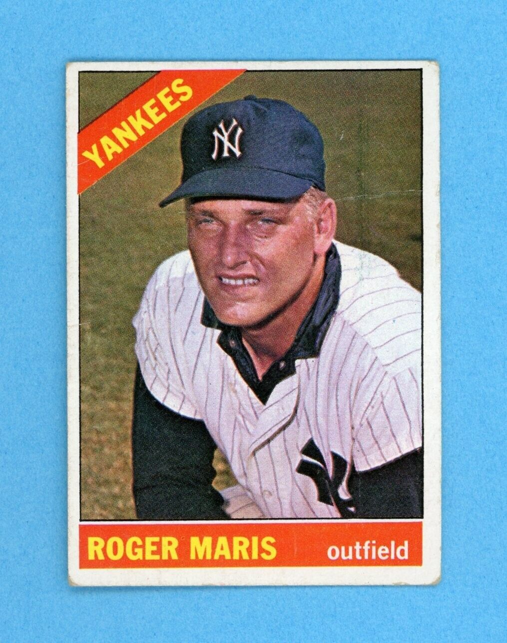 1966 Topps #365 Roger Maris New York Yankees Baseball Card Low Grade