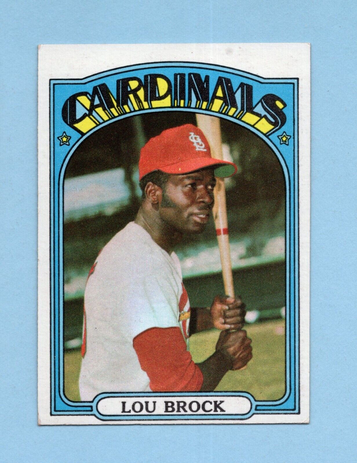 1972 Topps #200 Lou Brock St. Louis Cardinals Baseball Card EX+