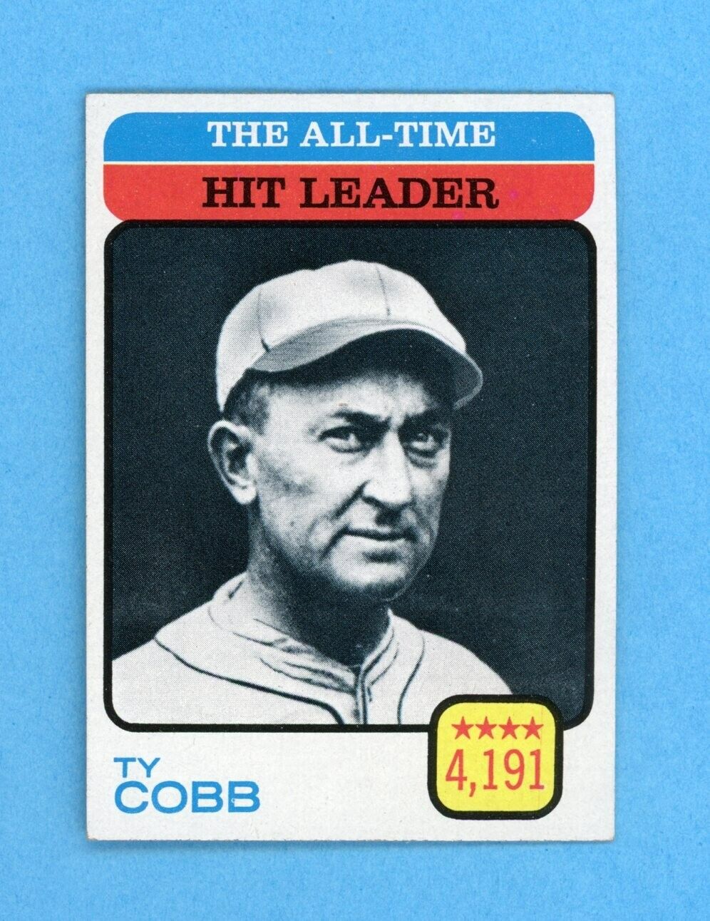 1973 Topps #471 All-Time Hit Leader Ty Cobb Baseball Card EX+ - Ex/Mt