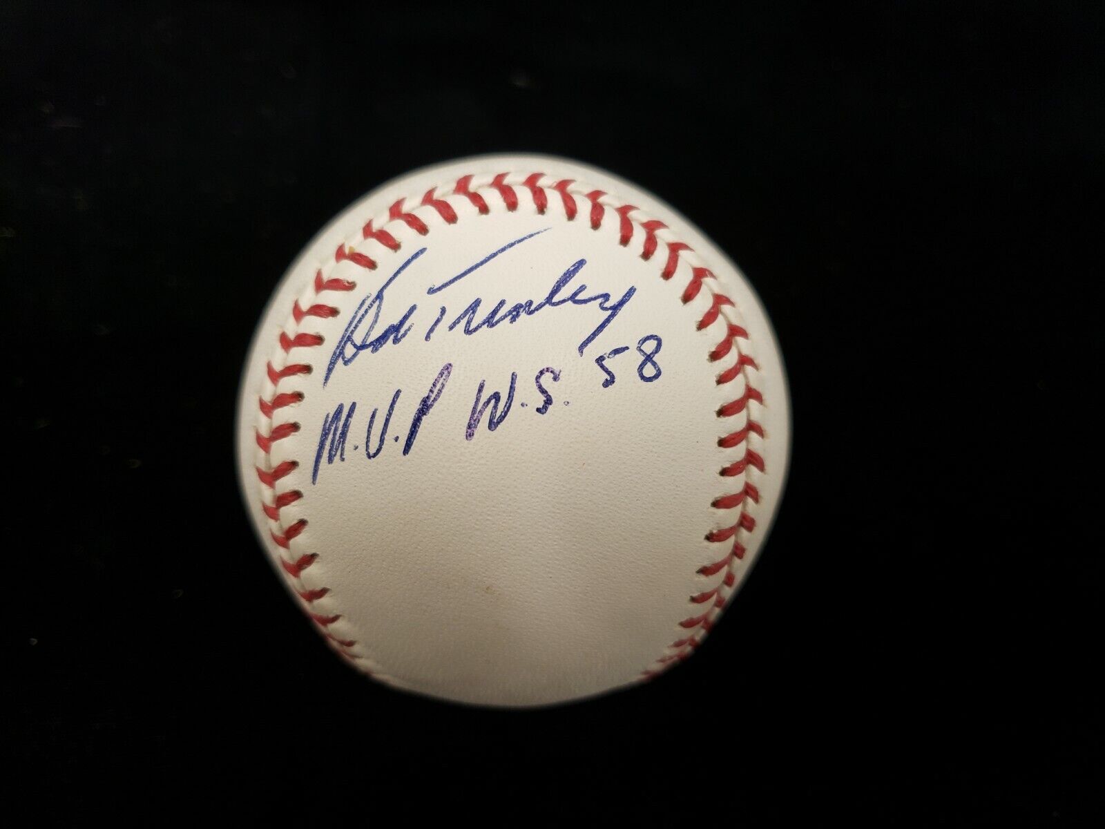 Bob Turley 'MVP W.S. 58' NY Yankees Autographed ML Baseball