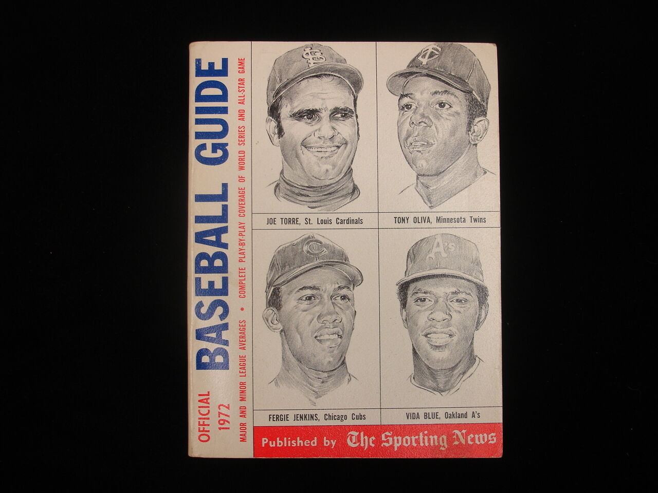 1972 Official TSN Baseball Guide - Torre/Oliva/Jenkins/Blue Cover