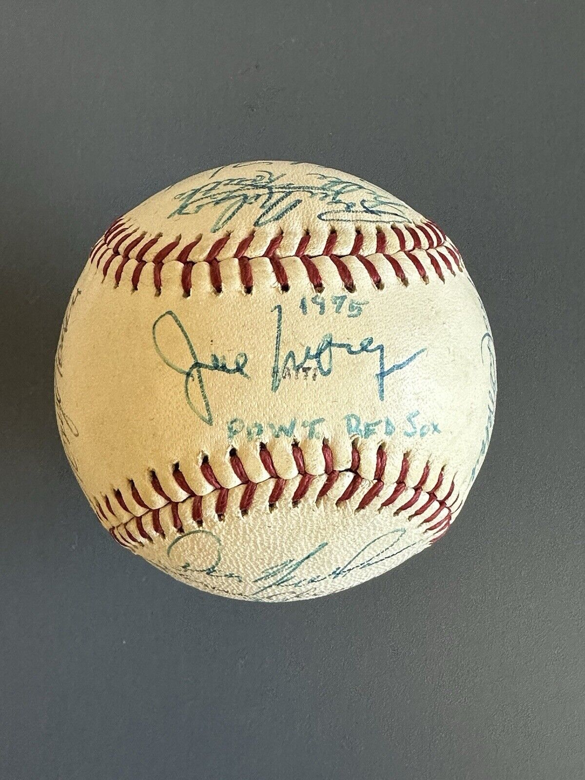 1975 Pawtucket Red Sox Minor League Team SIGNED Baseball 21 sigs w/ Joe Morgan