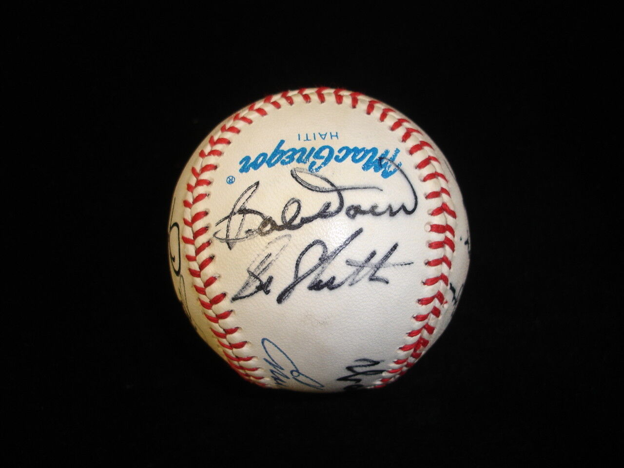 Baseball Stars & Hall of Famers Multi Signed Baseball 12 sigs Spahn Slaughter