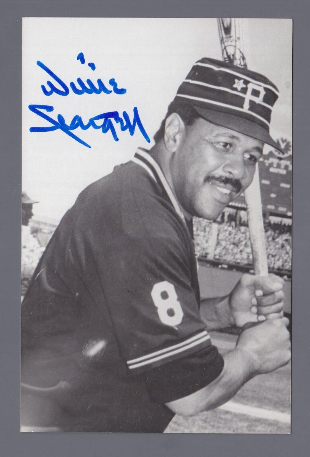 Willie Stargell HOF Signed Postcard with B&E Hologram