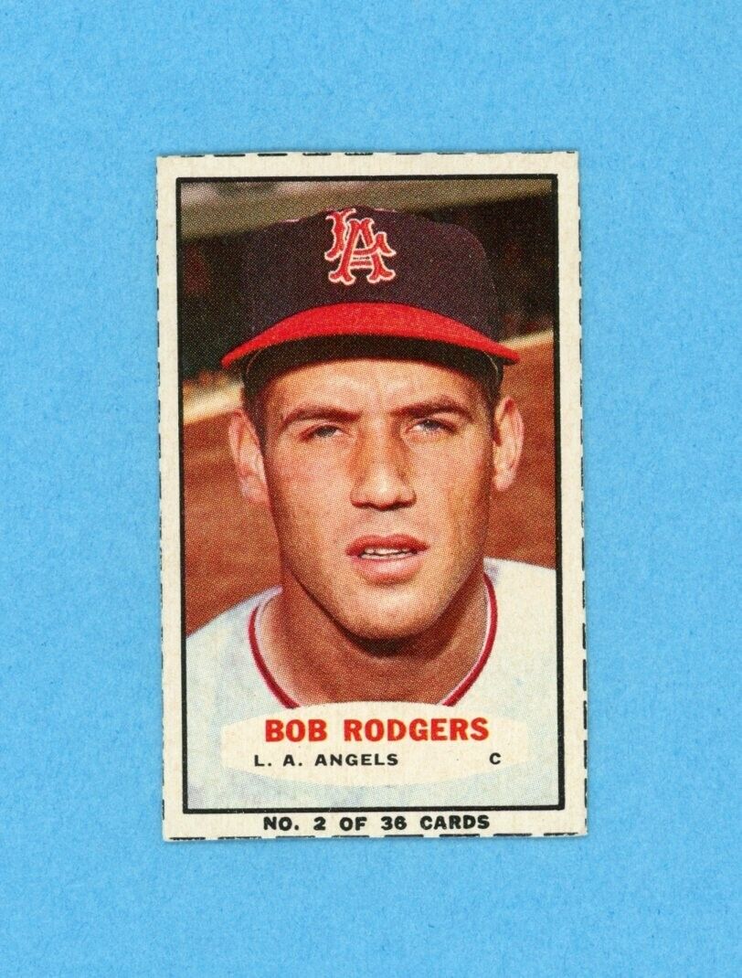 1963 Bazooka #2 Bob Rodgers Los Angeles Angels Baseball Card