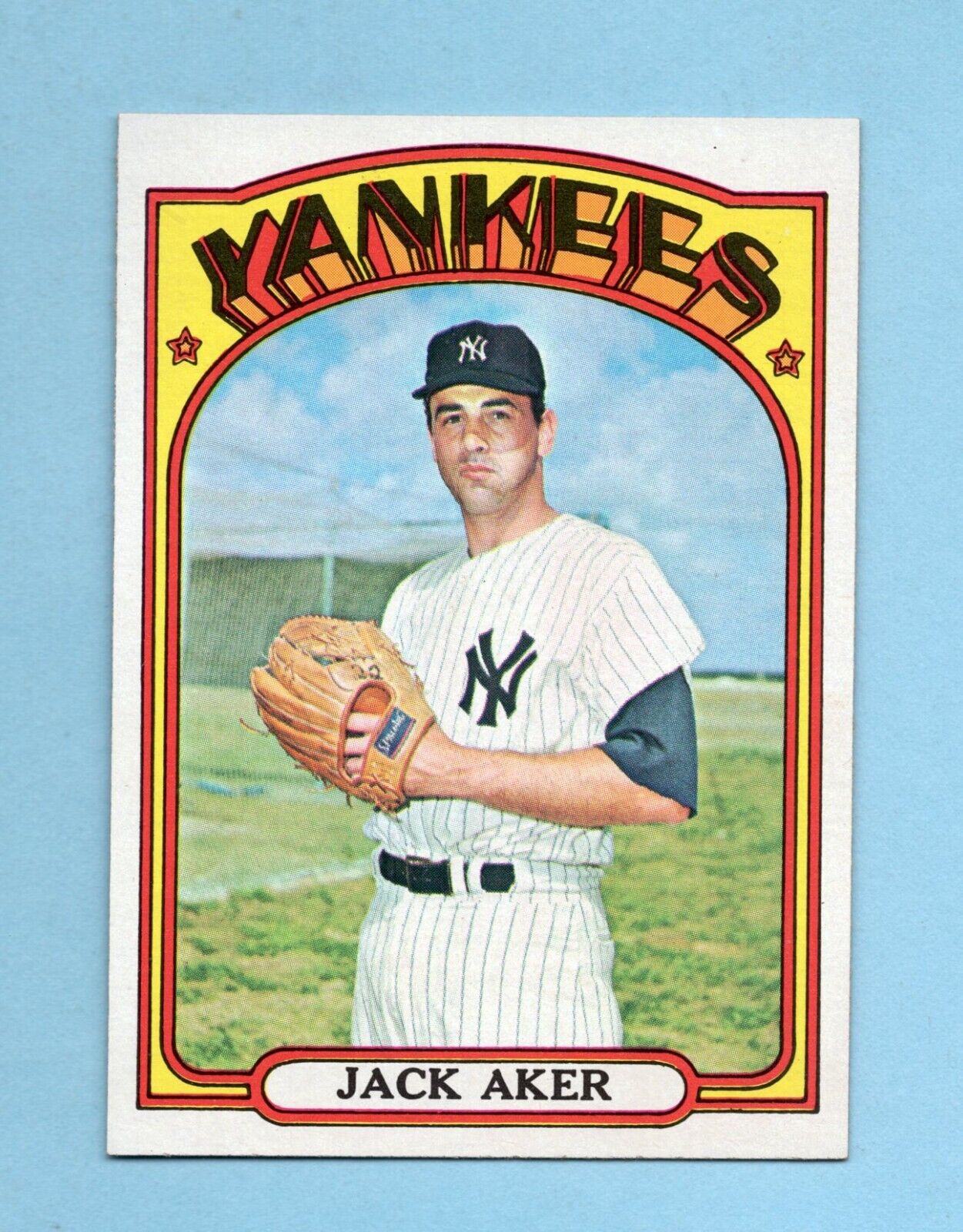 1972 Topps #769 Jack Aker New York Yankees High Number Baseball Card NM