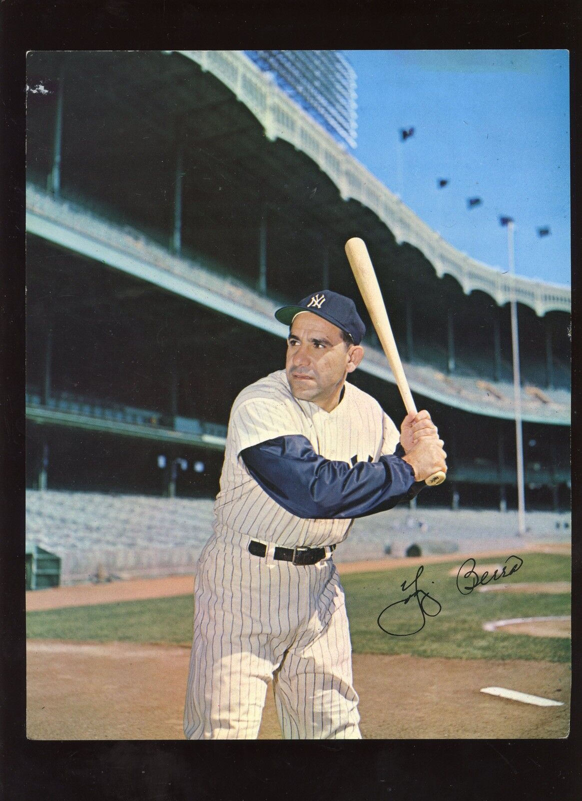 1960's Requena 8 X 10 Yogi Berra New York Yankees EX