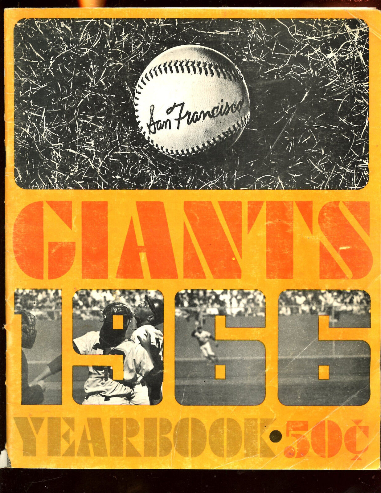 1966 MLB Baseball San Francisco Giants Yearbook VG