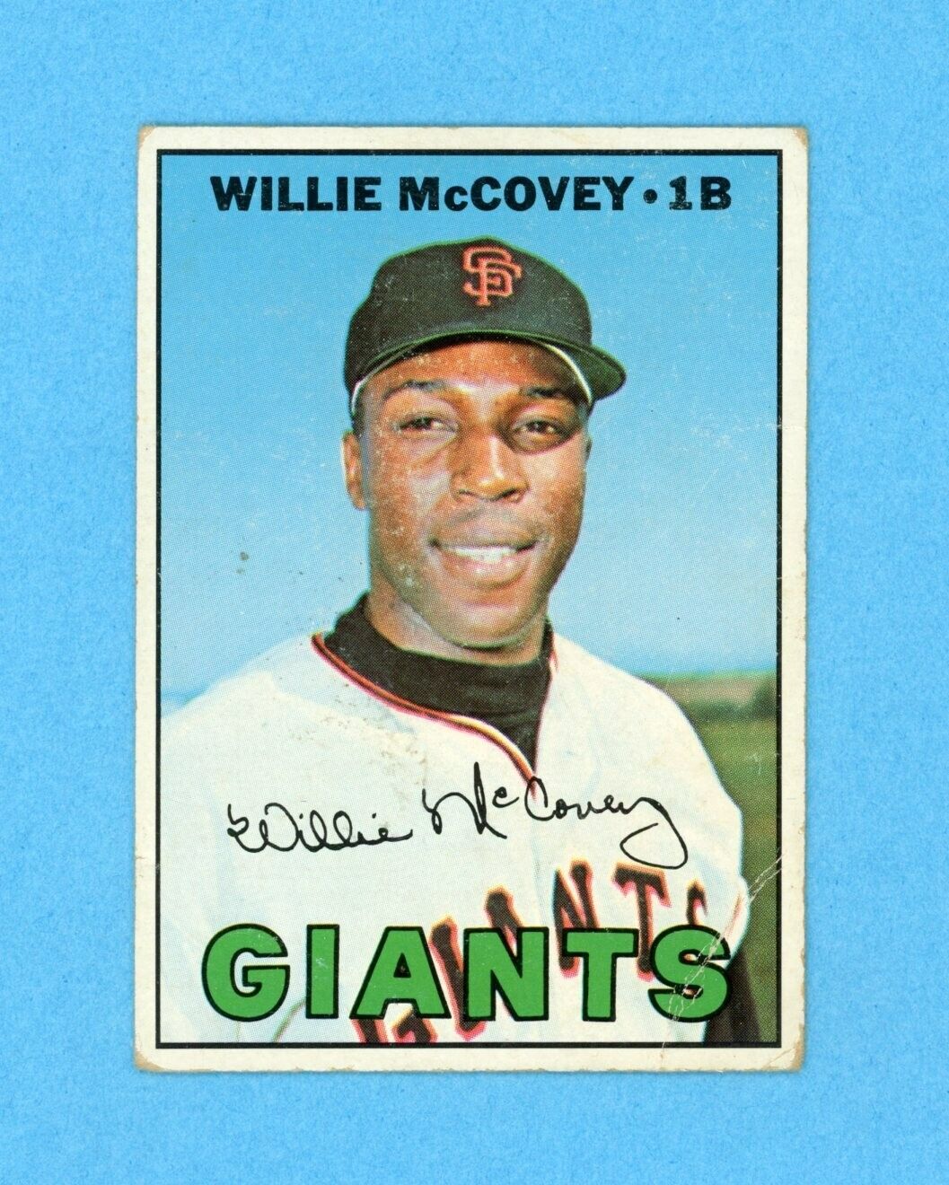 1967 Topps #480 Willie McCovey San Francisco Giants Baseball Card Low Grade