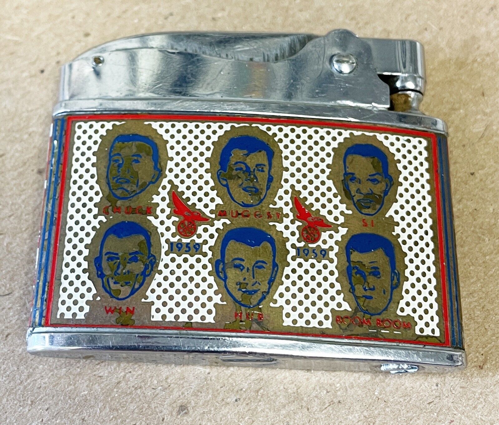 1959 St. Louis Hawks NBA World Champions Cigarette Lighter