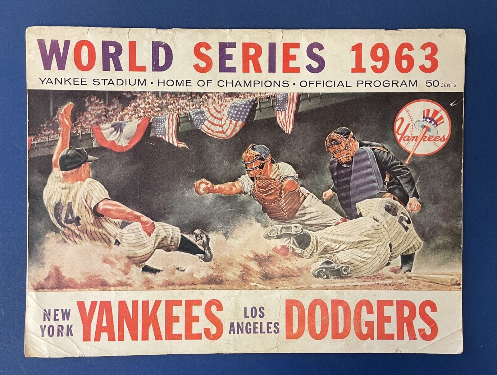 1963 World Series Program • Yankees vs Dodgers • at Yankee Stadium