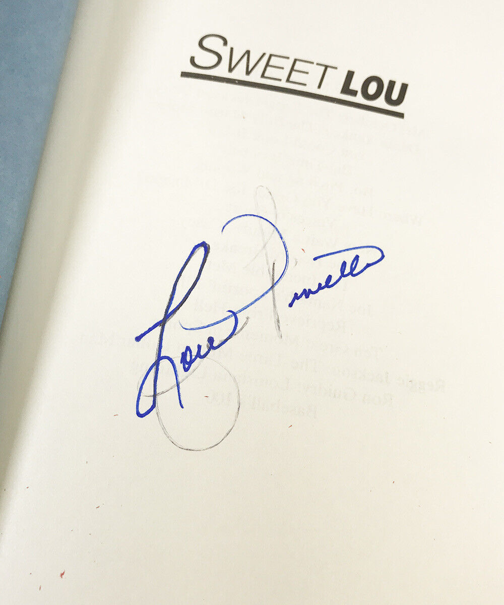 Lou Piniella Signed Book “Sweet Lou” Auto with B&E Hologram