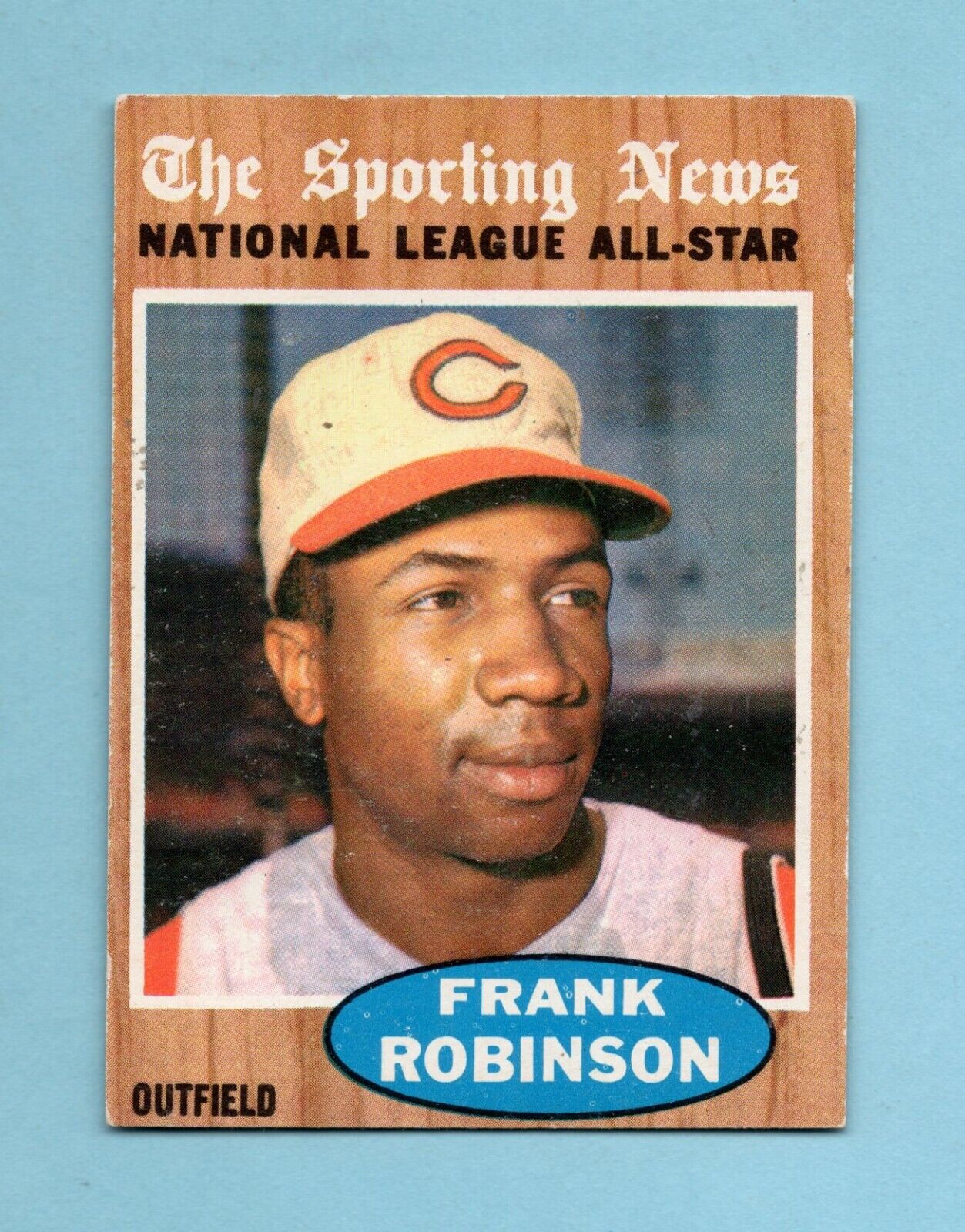 1962 Topps #396 Frank Robinson All-Star Cincinnati Reds Baseball Card EX