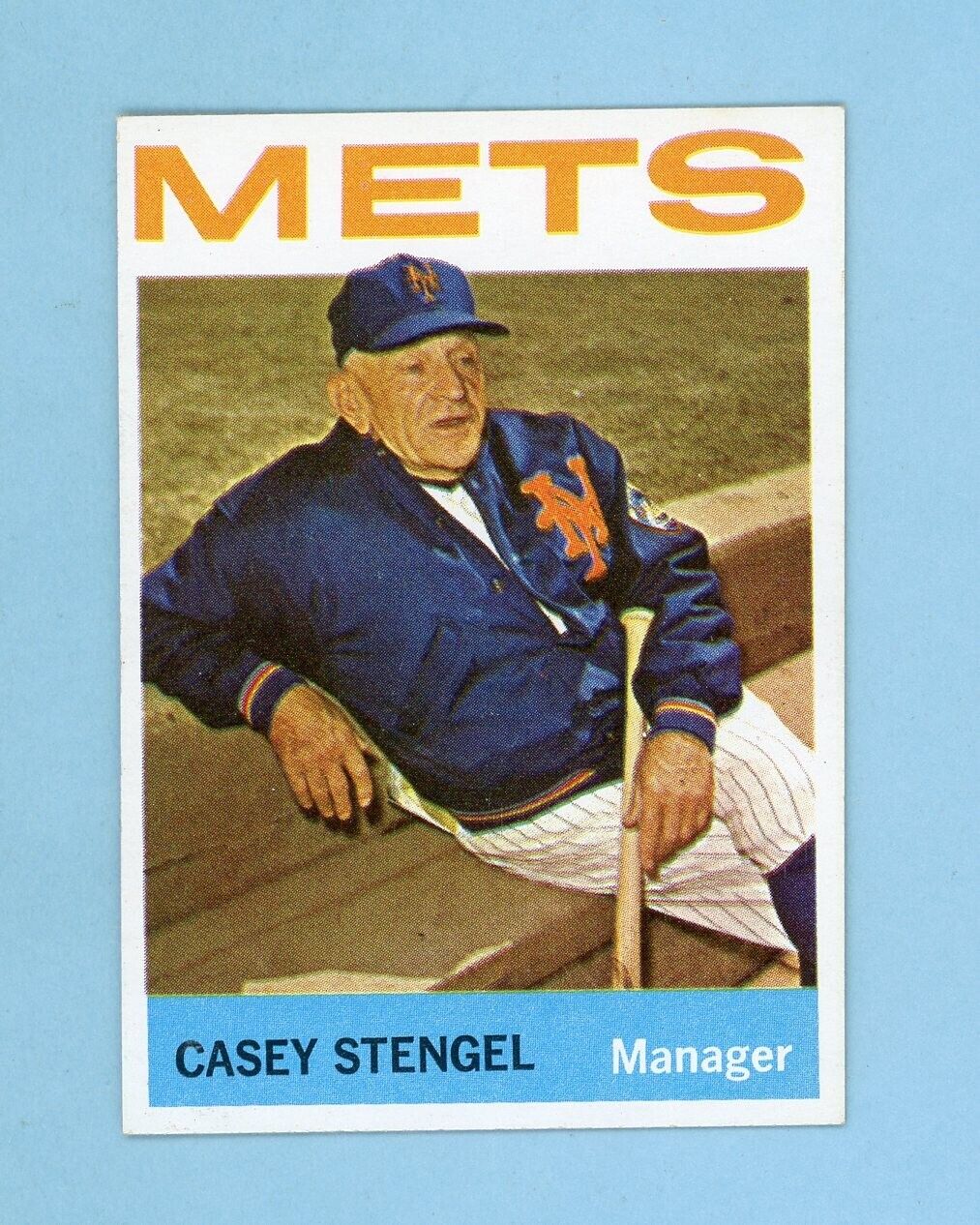 1964 Topps #324 Casey Stengel New York Mets Baseball Card Ex/Mt - NM