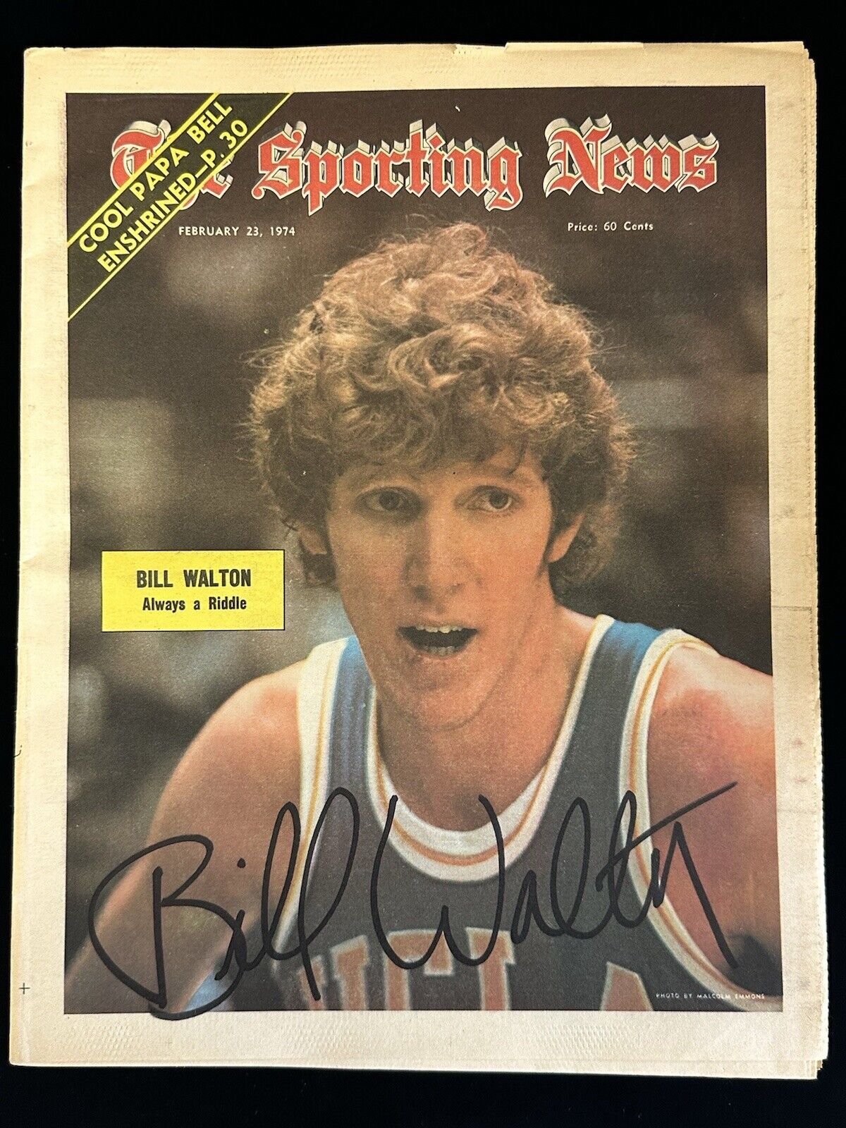 Bill Walton UCLA Bruins SIGNED Feb 23, 1974 TSN Complete Newspaper NM No Label