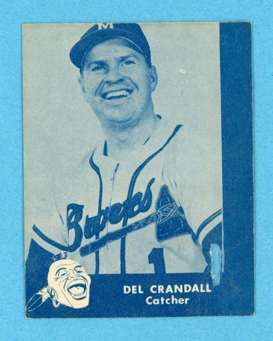 1960 Lake To Lake Del Crandall Milwaukee Braves Baseball Card Low Grade